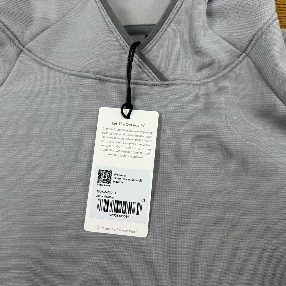Stio (NWT) Heather Gray Hooded Pullover - Picture 3 of 5